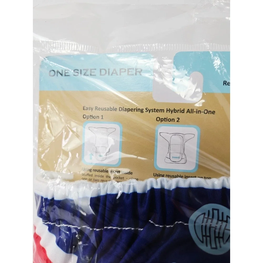 Charlie Banana‎ reusable diaper cloth red white blue NEW baby toddler